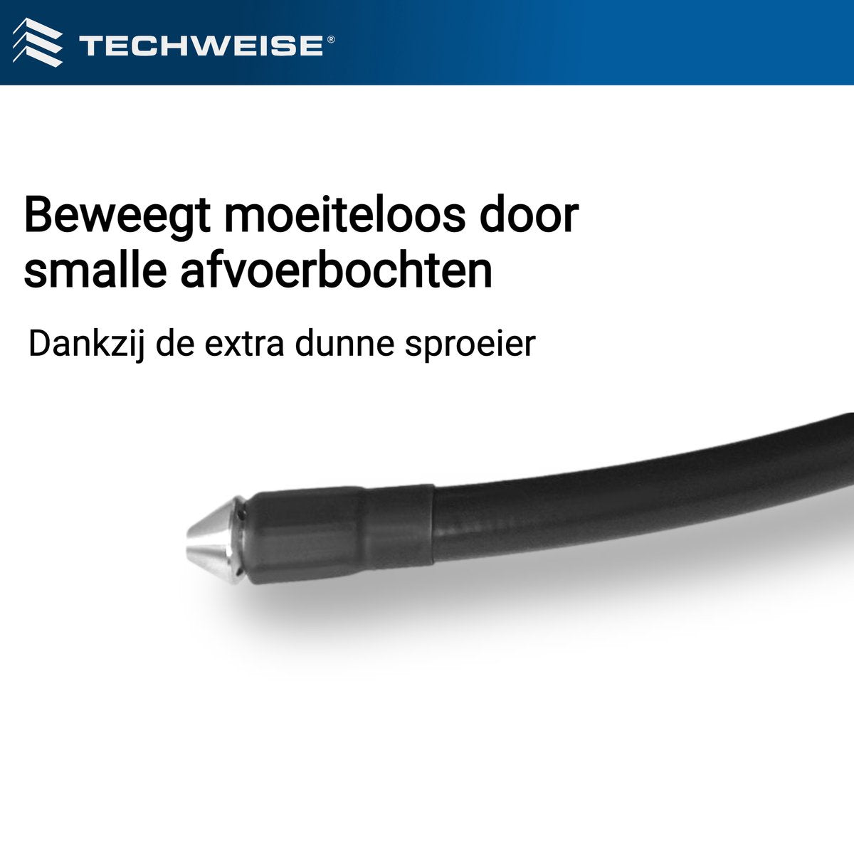  Techweise - Rioolslang Voor Kärcher K2 T/m K7 - 15M - Met Voorwaartse Hogedruksproeiers