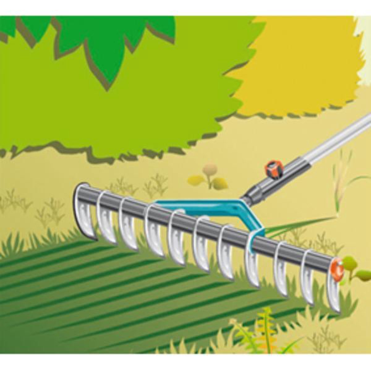  Gardena Combisysteem-eenzijdige Vericuteerhark - Werkbreedte 35 Cm