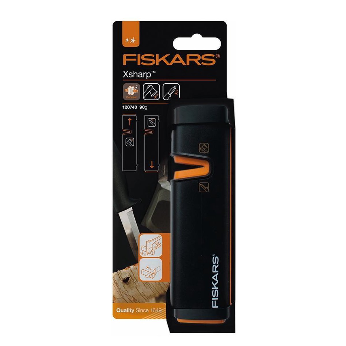  Fiskars Bijl En Messenslijper - 16,5 Cm