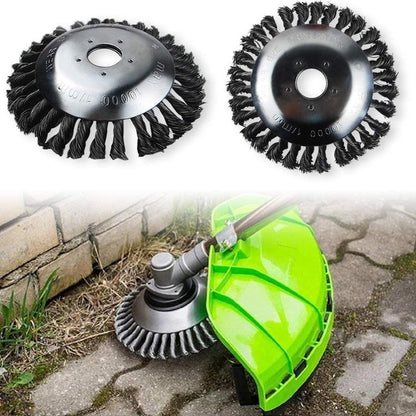 Merkloos Onkruidborstel - Voegenborstel - Elektrisch - Bosmaaier - Staalborstel - Universeel - 20cm