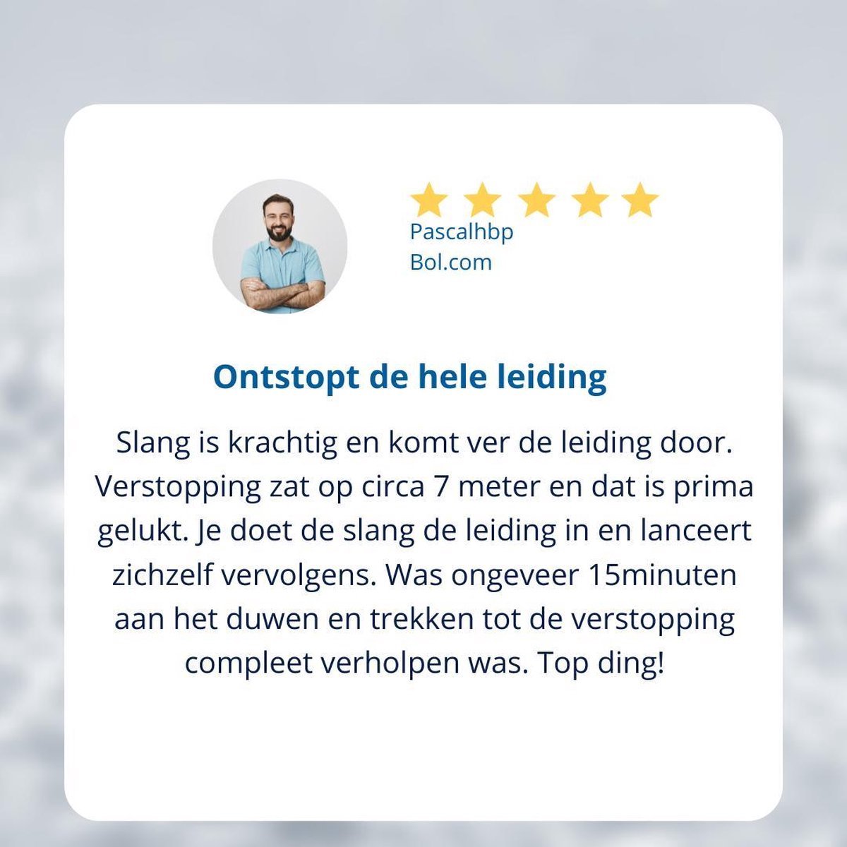  Techweise - Rioolslang Voor Kärcher K2 T/m K7 - 15M - Met Voorwaartse Hogedruksproeiers