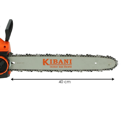  Kibani Kettingzaag Elektrisch – 1800W – Zwaardlengte 40 Cm - Zaagt Tot Ø 37.5 Cm