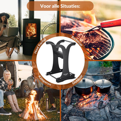  Miseru Houtklover – Zonder Bijl – No Axe – HANDMADE In Holland Houtsplijter – Houtkliever – Houtklover Voor Aanmaakhout – Ook Voor Stammen - Metaal