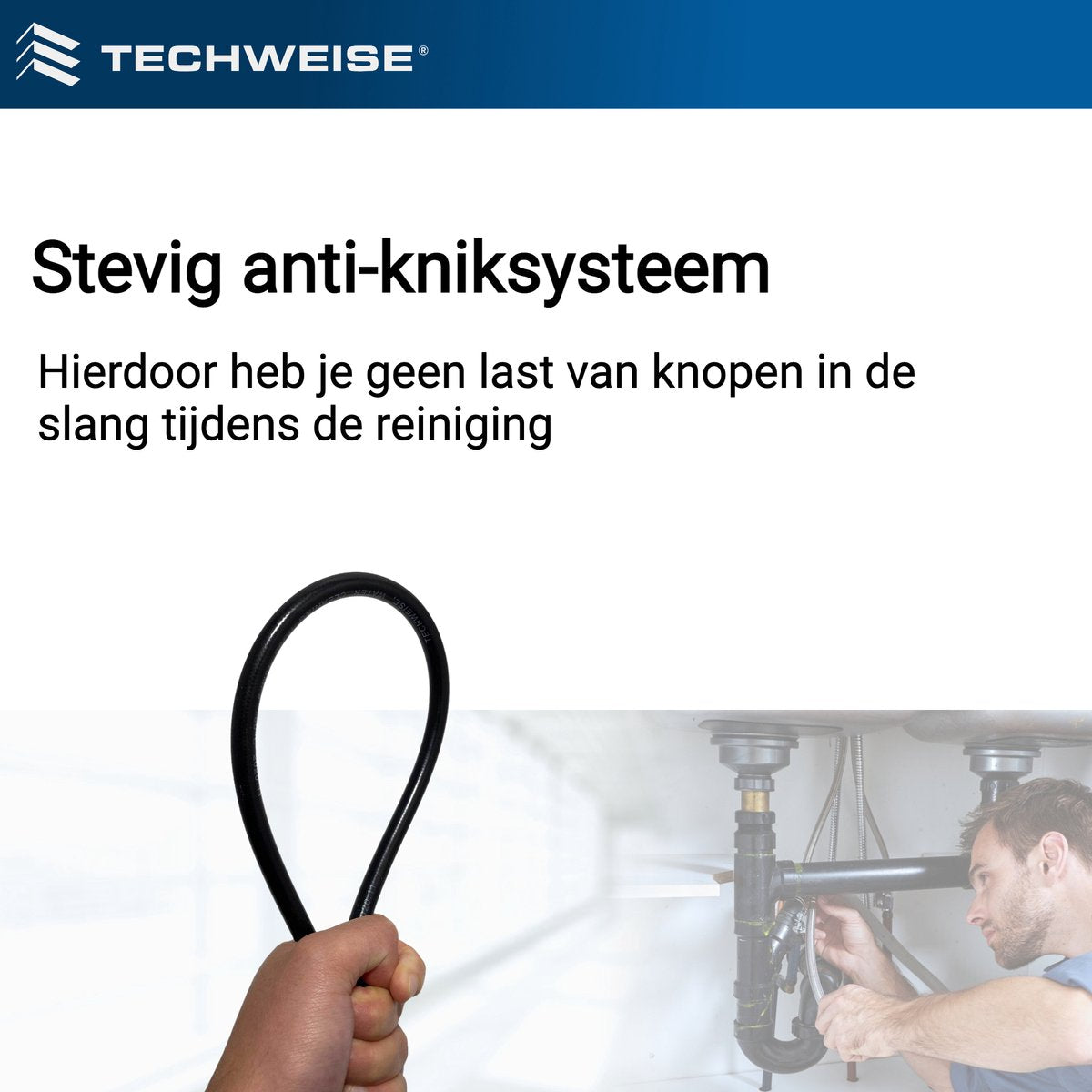  Techweise - Rioolslang Voor Kärcher K2 T/m K7 - 15M - Met Voorwaartse Hogedruksproeiers