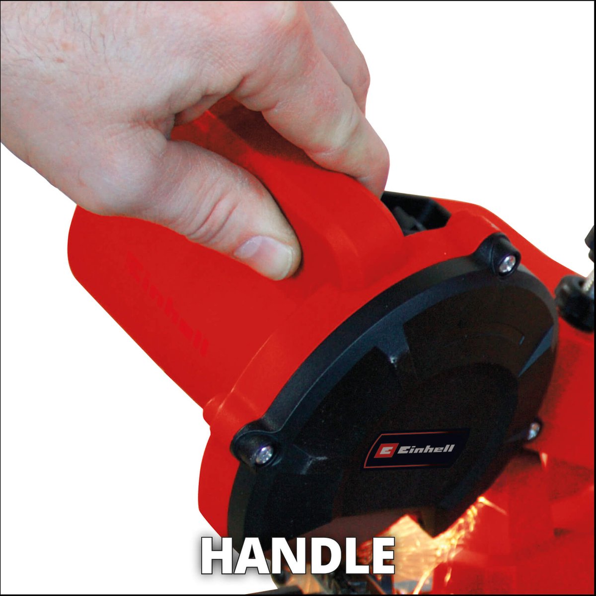  Einhell Kettingslijper GC-CS 85 E (85 W - 5500 /min - Slijphoekverstelling W. Schaal - Kettingspanner - Dieptebegrenzer Incl. Slijpschijf)