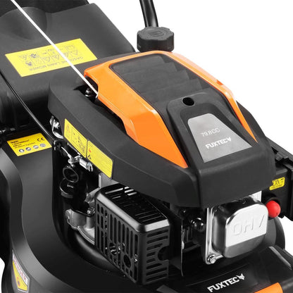  FUXTEC Grasmaaier Benzine - 41cm - 80cc - Duwmaaier - Opvangbak 45L - FX-RM4180