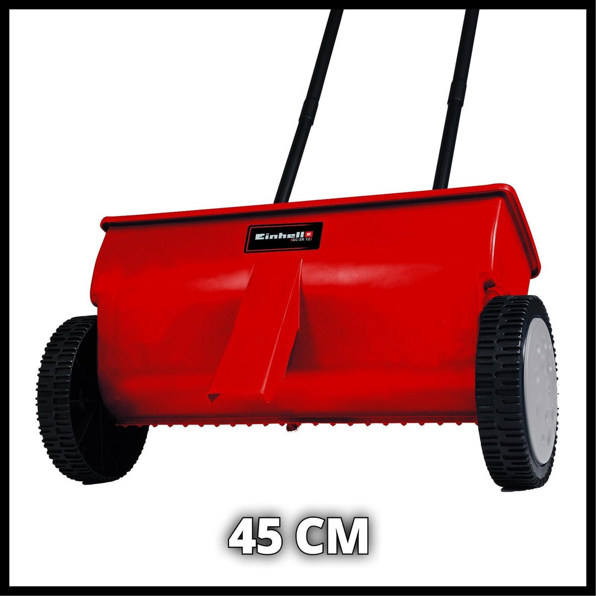  Einhell Strooiwagen GC-SR 12 (12 L - 45 Cm Strooibreedte - Dubbele Duwstang - Kliksluiting Aan Beide Zijden - Verstelhendel - Corrosiebestendige Rol - Behuizing Van Breukvast Kunststof)
