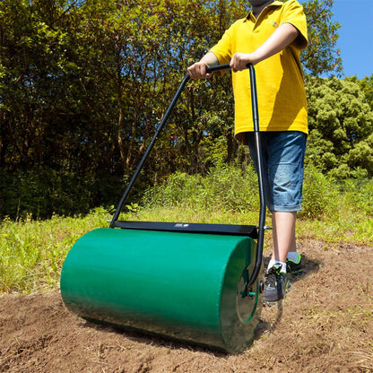  Gardebruk Tuinwals 60cm - 50L Vulvolume Staaltrommel - Groen
