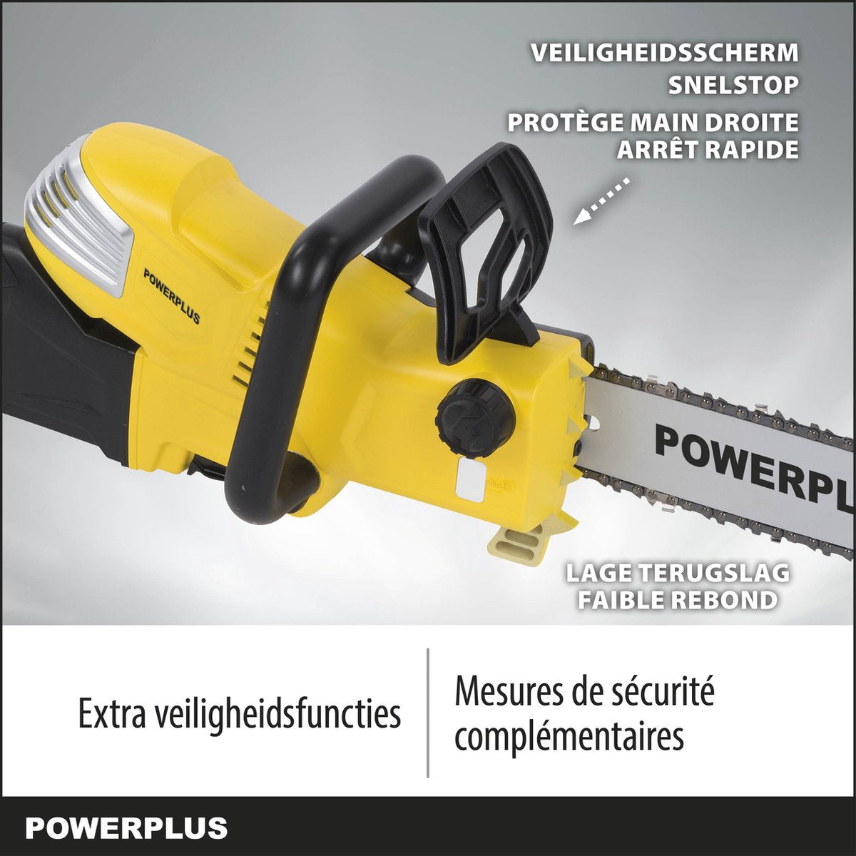  Powerplus POWXG1032 Elektrische Kettingzaag - 900W - Zwaardlengte 300mm - Automatische Kettingsmering - Incl. 1x Ketting En 1x Zwaard