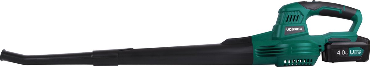  VONROC Accu Bladblazer – VPower 20V – 2 Standen – Max. Blaassnelheid 190km/u – Incl. 4.0Ah Accu En Sneloplader