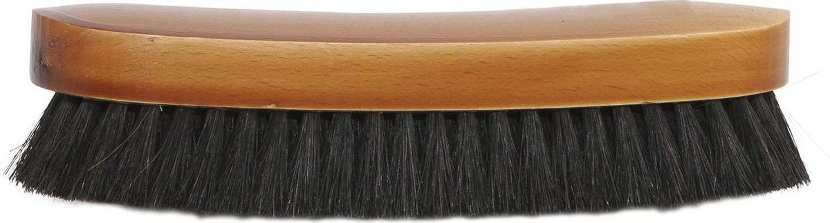Merkloos Houten Kledingborstel Met Paardenhaar 17 Cm - Kleding/schoonmaakartikelen - Kleding Reinigen