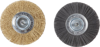  Kibani Elektrische Onkruidborstel 400W - Inclusief 2 Borstels - 11cm Diameter - Voegenreiniger - Stalen En Nylon Borstel - Voegenborstel - Onkruidverwijderaar - Onkruidverdelger - Voegborstel