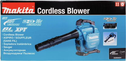  Makita DUB363ZV 36V (2x 18V) Li-Ion Accu Bladblazer Body - 194 Km/h