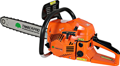  TIMBERPRO - Kettingzaag - 62 Cc - Benzine - Zwaardlengte 50 Cm - Met Transportzak - Met 2e Ketting