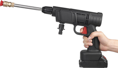 Merkloos Drillpro Elektrische Accu - Hogedrukreiniger - 30Bar - Multifunctioneel Mondstuk - Draagbaar Oplaadbaar Snoerloos - Zwart