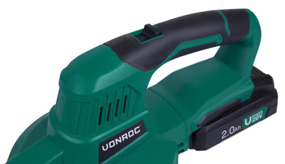  VONROC Accu Bladblazer – VPower 20V – 2 Standen – Max. Blaassnelheid 190km/u – Incl. Accu En Oplader