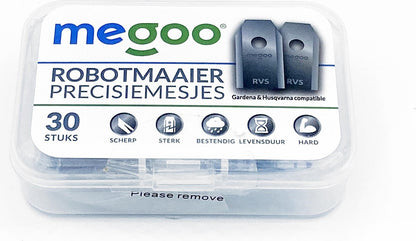  Mesjes Voor Husqvarna Automower - Reservemessen Voor Gardena Robotmaaier - 30st - RVS - Plastic Box - Megoo®