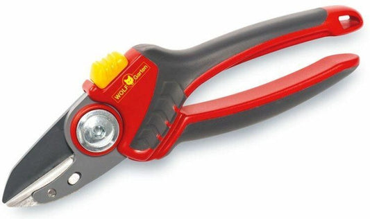  WOLF-Garten Snoeischaar "Premium Plus" RS 4000 - Aambeeld - Max. Knipdiameter 25 Mm - Links- En Rechtshandige - Softinleg Handgreep - Snijhoek 30° - Voor Grote Handen - Vervangbare Messen En Aambeeld