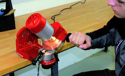  Einhell Kettingslijper GC-CS 235 E (235 W - 3.000 /min - Kettingspanner - Slijpschijf - Verlichting - Draaibare Slijpkop - Dieptebegrenzer) Slijpkop - Dieptebegrenzer)