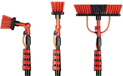  HIGHWALL Telescoopsteel Met Borstel - Glazenwassersset - Tot 4,6m Uitschuifbaar - Met Zeepdispenser