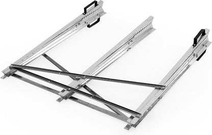 Merkloos Monzana Zaagbok - Metaal Opvouwbaar 83x81x88cm - Zilver