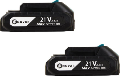  NovarGarden® Mini Kettingzaag NG1 - Met 2x Accu - Takkenzaag - Snoeizaag - Electrisch - Handzaag - Boomzaag - 21V