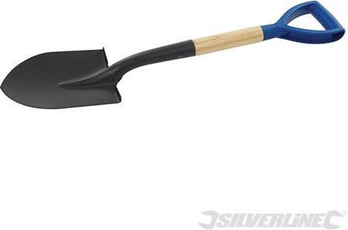  Silverline Mini Spade Met Ronde Kop En Houten Schacht - 70 Cm