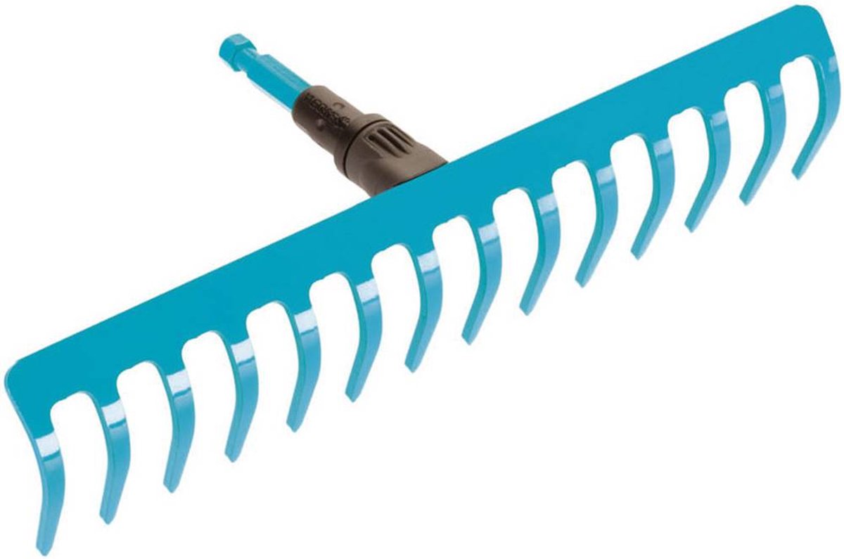  GARDENA Combisysteem Hark 14 Tands Hark - Werkbreedte 36 Cm - Aanbevolen Steellengte 150 Cm