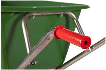  Kruiwagen Met Dubbel Luchtwiel Stal Eco Groen 160 Liter