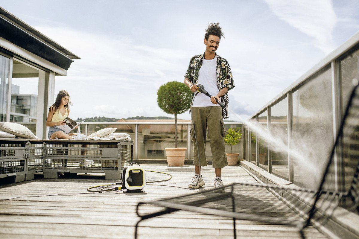  Kärcher K Mini Plus Hogedrukreiniger - 1400W - 360 L/u - Incl. Extra Dunne PremiumFlex Slang