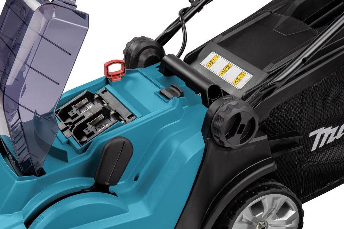  Makita Grasmaaier - DLM382CM2 - 2x18 V - 38 Cm - Incl. 4,0 Ah Accu (2 St) En Duolader