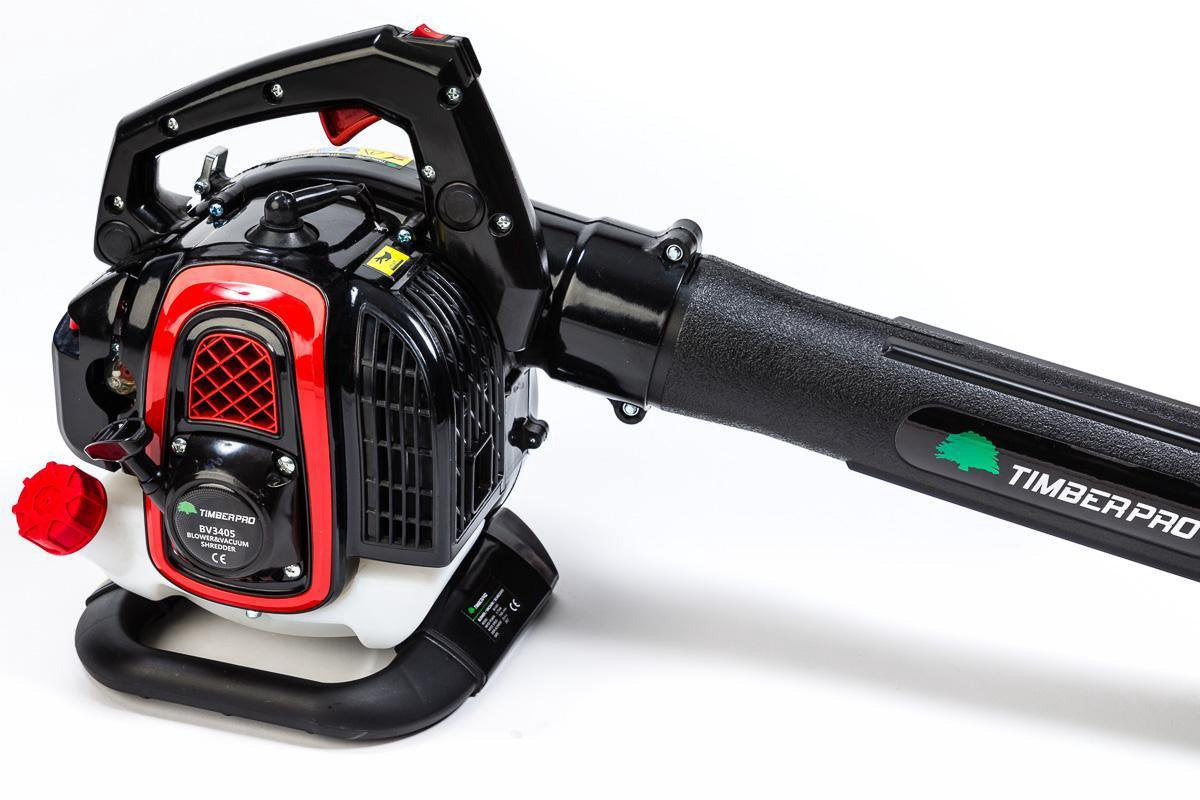  TIMBERPRO - Bladblazer - Benzine - Met Zuig En Versnipperfunctie - Blaassnelheid 225 Km/h - Opvangzak 45 L