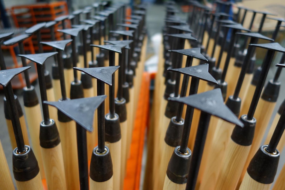  De Wit Tegelritser Met Steel - Gesmeed