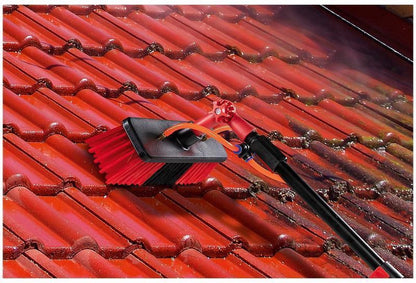  HIGHWALL Telescoopsteel Met Borstel - Glazenwassersset - Tot 4,6m Uitschuifbaar - Met Zeepdispenser
