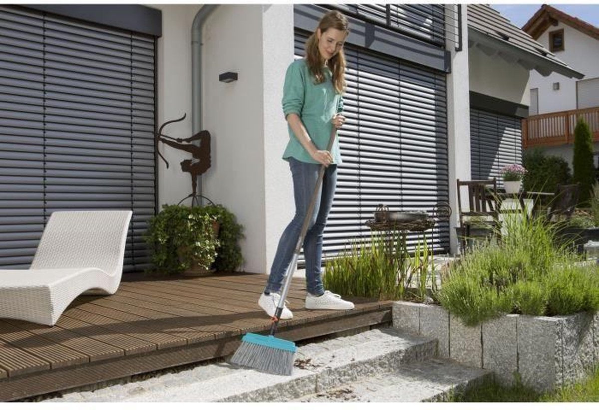  GARDENA Combisystem Terrasbezem - Breedte 32cm - Geadviseerde Steellengte 130cm
