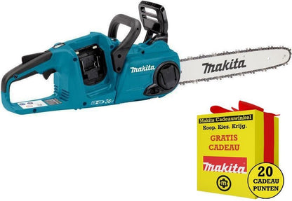  Makita DUC400Z 36V (2x 18V) Li-Ion Accu Kettingzaag Body - 400mm - Koolborstelloos