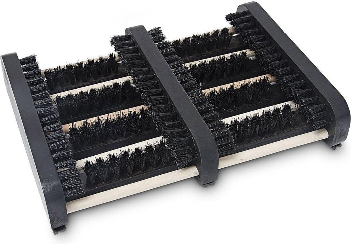  Talen Tools - Voetenveger - Dubbel - Harde Kunststof Borstels