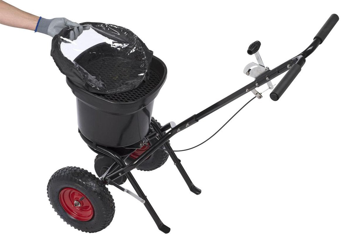  Kreator KRTGR9005 Strooiwagen - 300 Tot 370 Cm Strooibreedte - 23 Liter