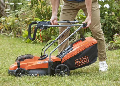 Black & Decker BLACK+DECKER BCMW3318L2-QW Grasmaaier - 18V - 33cm - Incl. 2 Accu's En Lader
