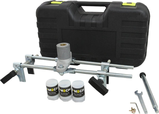  T-Mech Slotkast Frees – Freesmal Deurslot - Inclusief 6 Hardmetalen Frezen - 43 Cm H X 20 Cm B X 15 Cm D - Nauwkeurige Frees In 5 Minuten