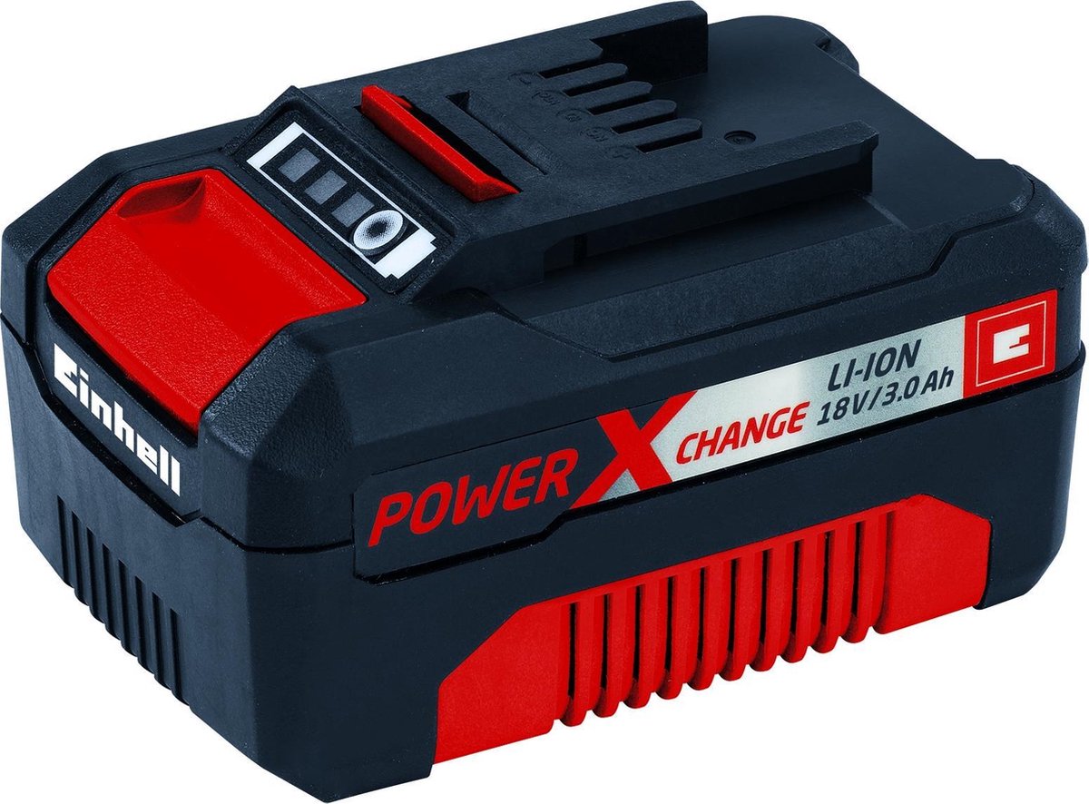  Einhell Accu Kettingzaag GE-LC 18 Li Kit (1x3,0Ah) Power X-Change (Li-Ion - 18 V - 25 Cm Zwaardlengte - 23 Cm Snijlengte - Terugslagbescherming - Kettingvangbout - Incl. 3,0 Ah Accu En Lader)