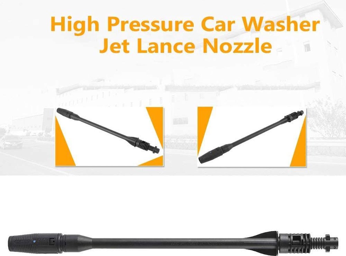 Merkloos 140 Bar Hogedrukspuitlans - Hogedrukreiniger Kärcher-opzetstuk - Verstelbare Sproeikop Voor Karcher Hogedrukreiniger - Accessoire Voor Karcher K1 K2 K3 K4 K5 K6 K7