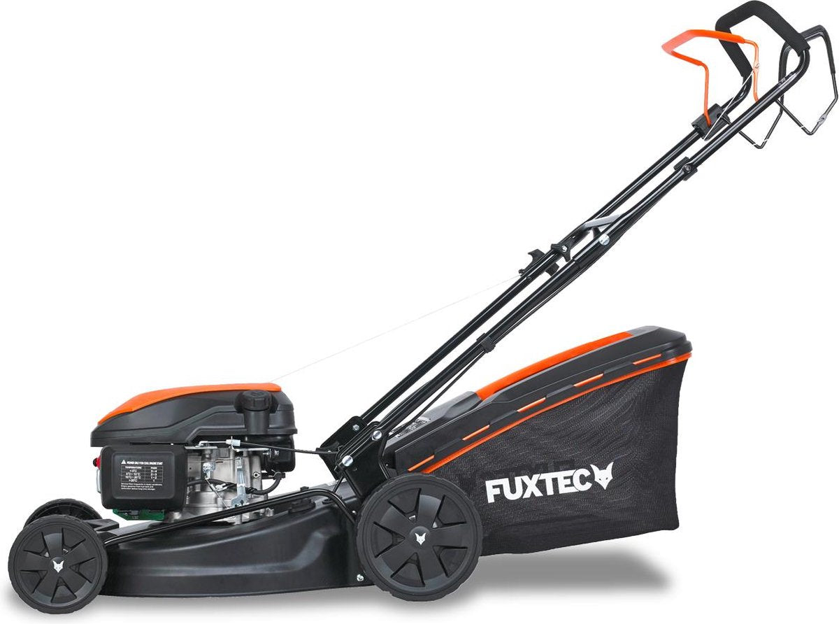  FUXTEC Grasmaaier Benzine - 51cm - 4-takt - 170cc - Zelfrijdend / Zelftrekkend /achterwielaandrijving - Mulchfunctie - Opvangbak 60L - FX-RM5170