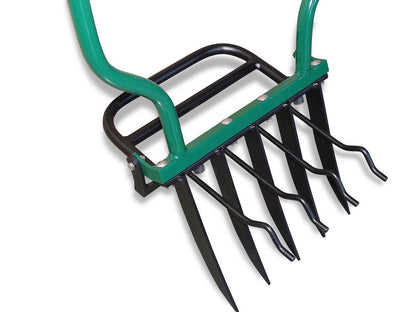  Biogroei® Ergonomische Woelvork - Spitvork - Met Verkruimelaar - Verlucht Je Bodem