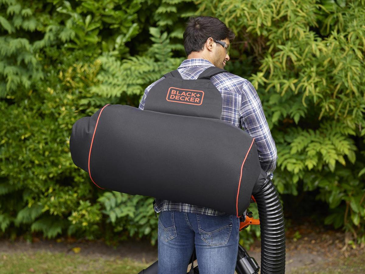 Black & Decker BLACK+DECKER BEBLV301 Bladblazer - Blaas En Zuigfunctie - Rugzak Als Opvangzak