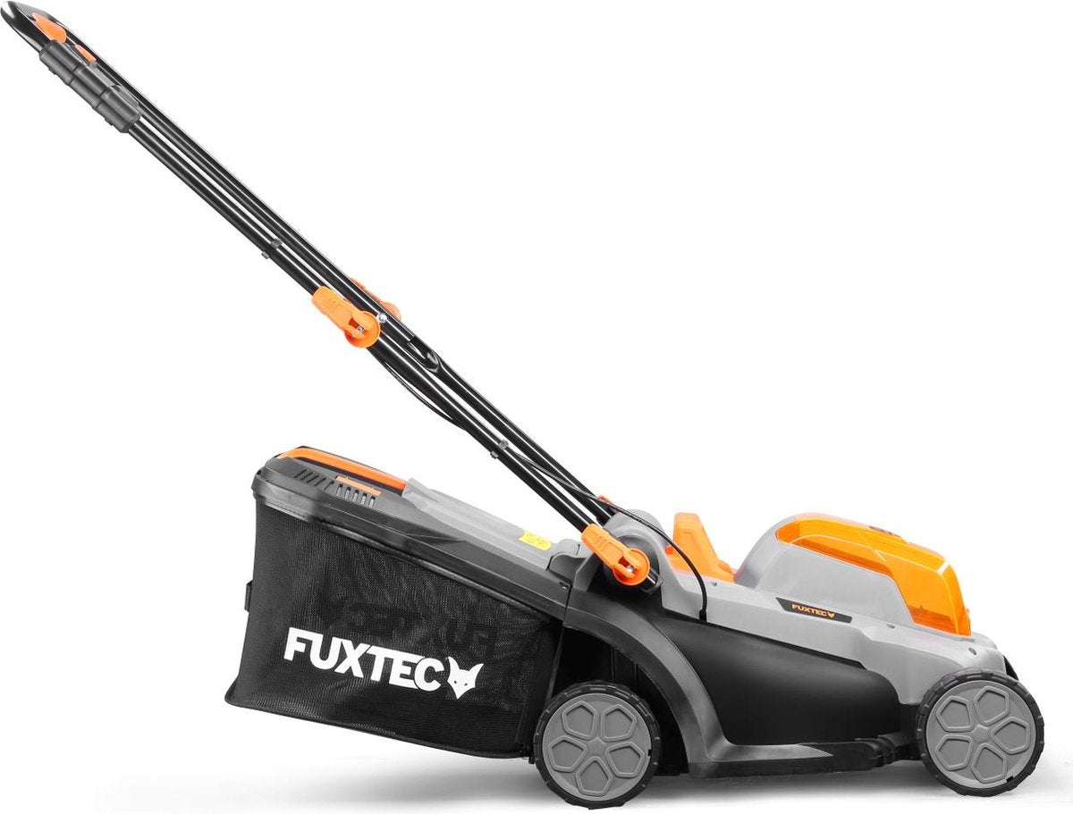  FUXTEC Grasmaaier Accu 40V (2x 20V) - Set Met Batterij (2x 2Ah) En Lader (2.4A Dubbellader)