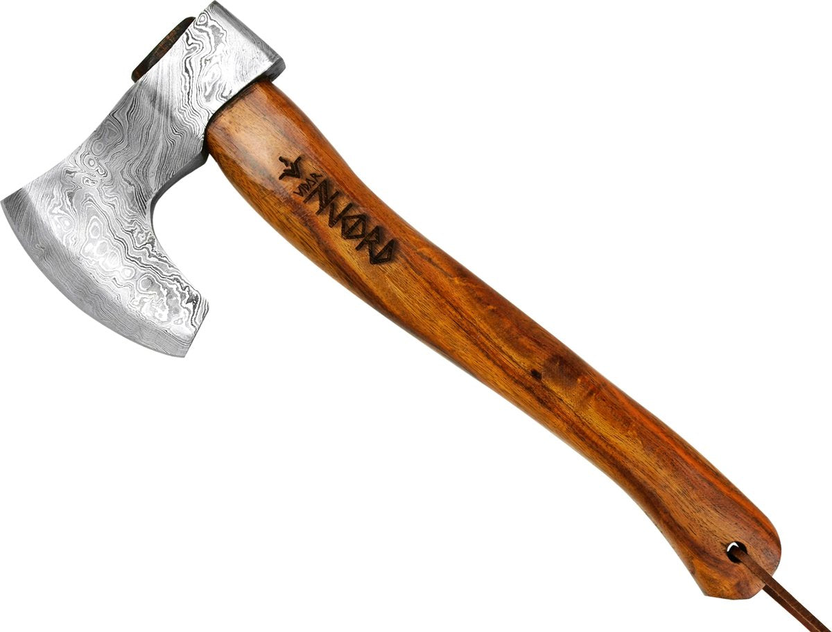  Luxe Damast Viking Hakbijl Vidar Medium Splijtbijl Outdoor Houtbijl Handbijl Kampeerbijl Tuinbijl
