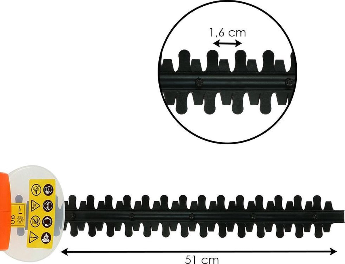  Kibani Elektrische Heggenschaar – 450W – 51 Cm Zwaardlengte - Snoeien En Knippen - Mesafstand 16mm - Haagschaar Voor Tuinonderhoud