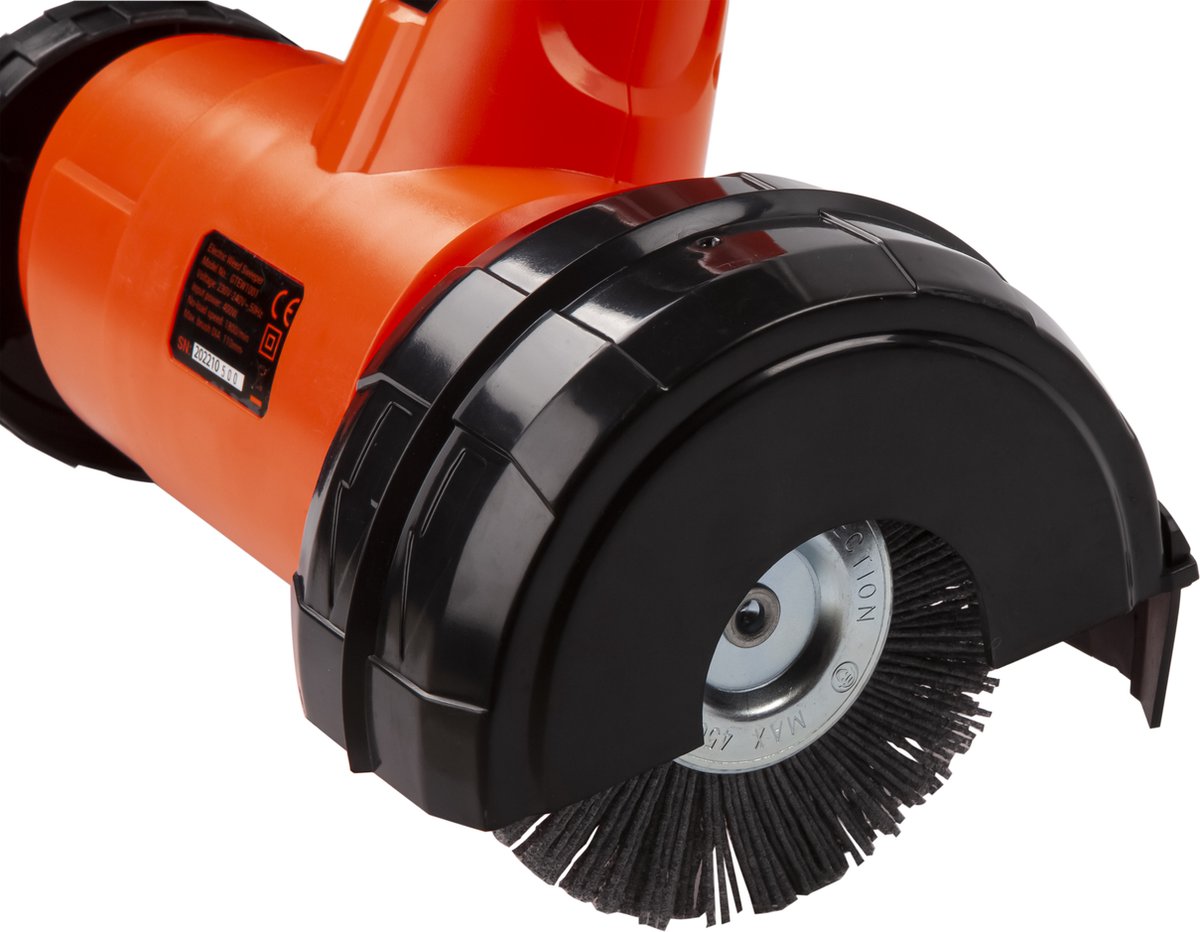  Elektrische Onkruidborstel 400W - Inclusief 4 Borstels - 11cm Diameter - Voegenreiniger - Stalen En Nylon Borstel - Voegenborstel - Onkruidverwijderaar - Set Van 4 Borstels - Onkruidverdelger - Voegborstel