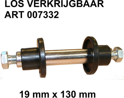 Benson Bolderkarwiel Steekwagenwiel Met Luchtband 3.00-4 | Asgatdiameter 20mm Rollager | Hoogte Wiel 26cm